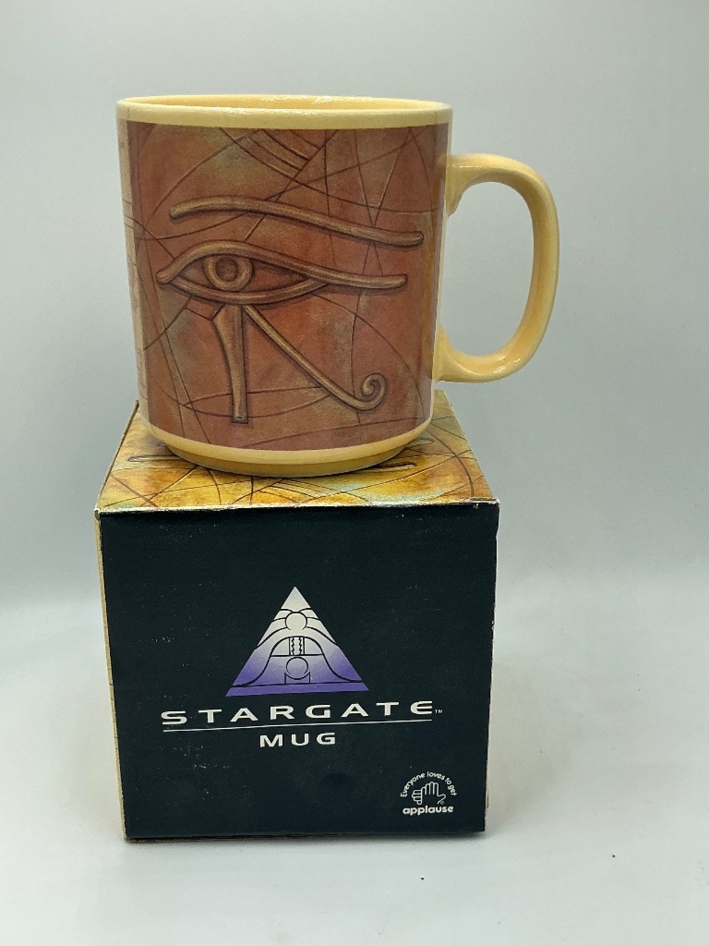 Stargate Movie Promo Mug 1994 Eye of Ra Hieroglyphs Applause New In Box